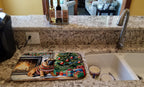 Bullmastiff Cozy Christmas Dish Drying Mat