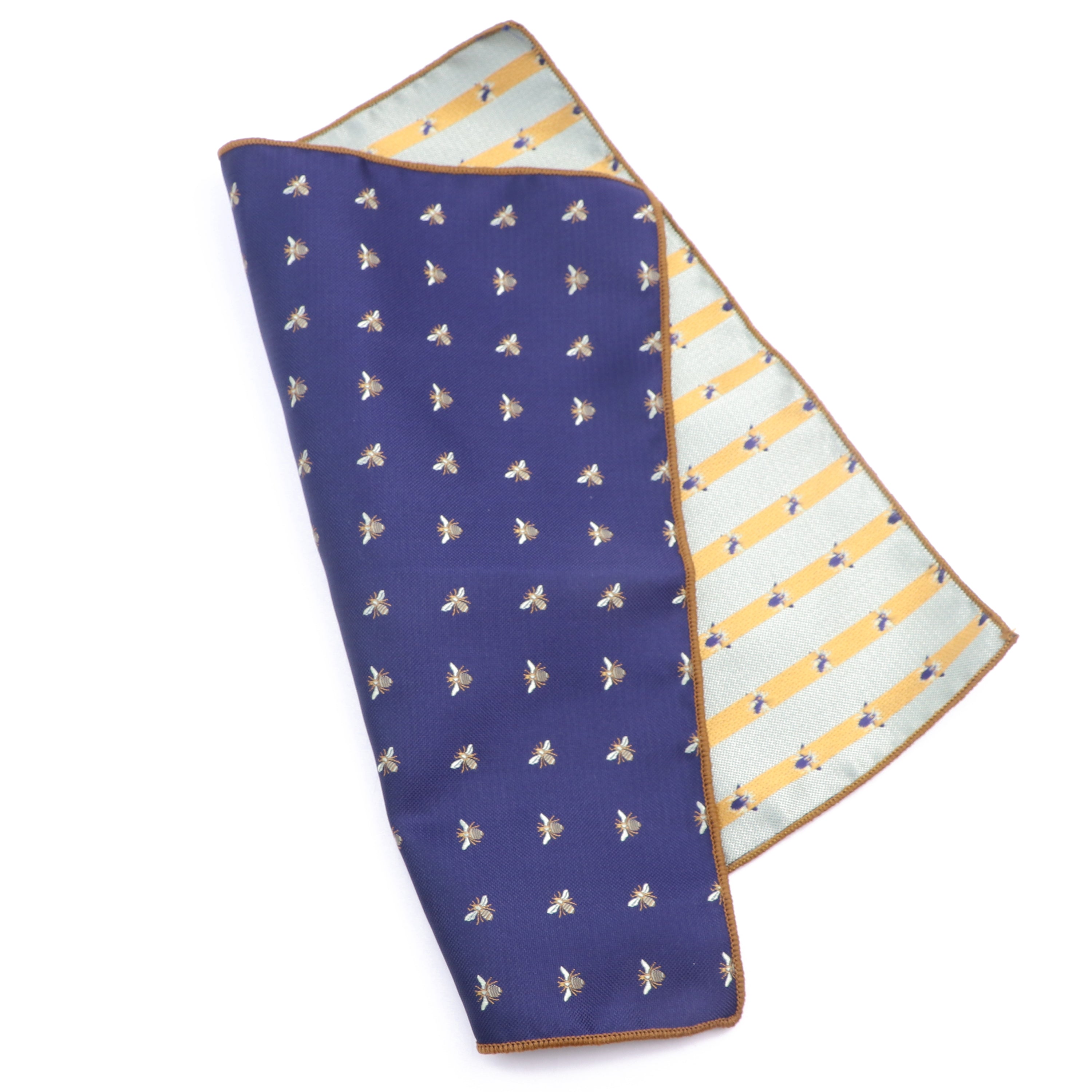 Men's Floral 25CM Polyester Handkerchief Scarf Set