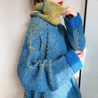 Loose Knit Turtleneck Sweater for Women