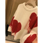 Handmade Tassel Loose Crew Neck Sweater