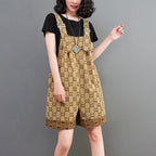 Fashion Casual Denim Shorts with Colorful Straps for Women
