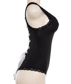 Knot Sexy Lace Patchwork One-Piece Swimsuit