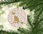 Singapura Cat Christmas Ceramic Ornament