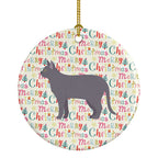 Korat #2 Cat Christmas Ceramic Ornament