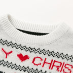 Plus Size Christmas Heart Reindeer Sweater for Women