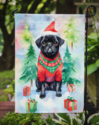 Pug Christmas Garden Flag