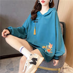 Elegant Women's Hoodie with Chinese Knot and Tassels | Streetwear