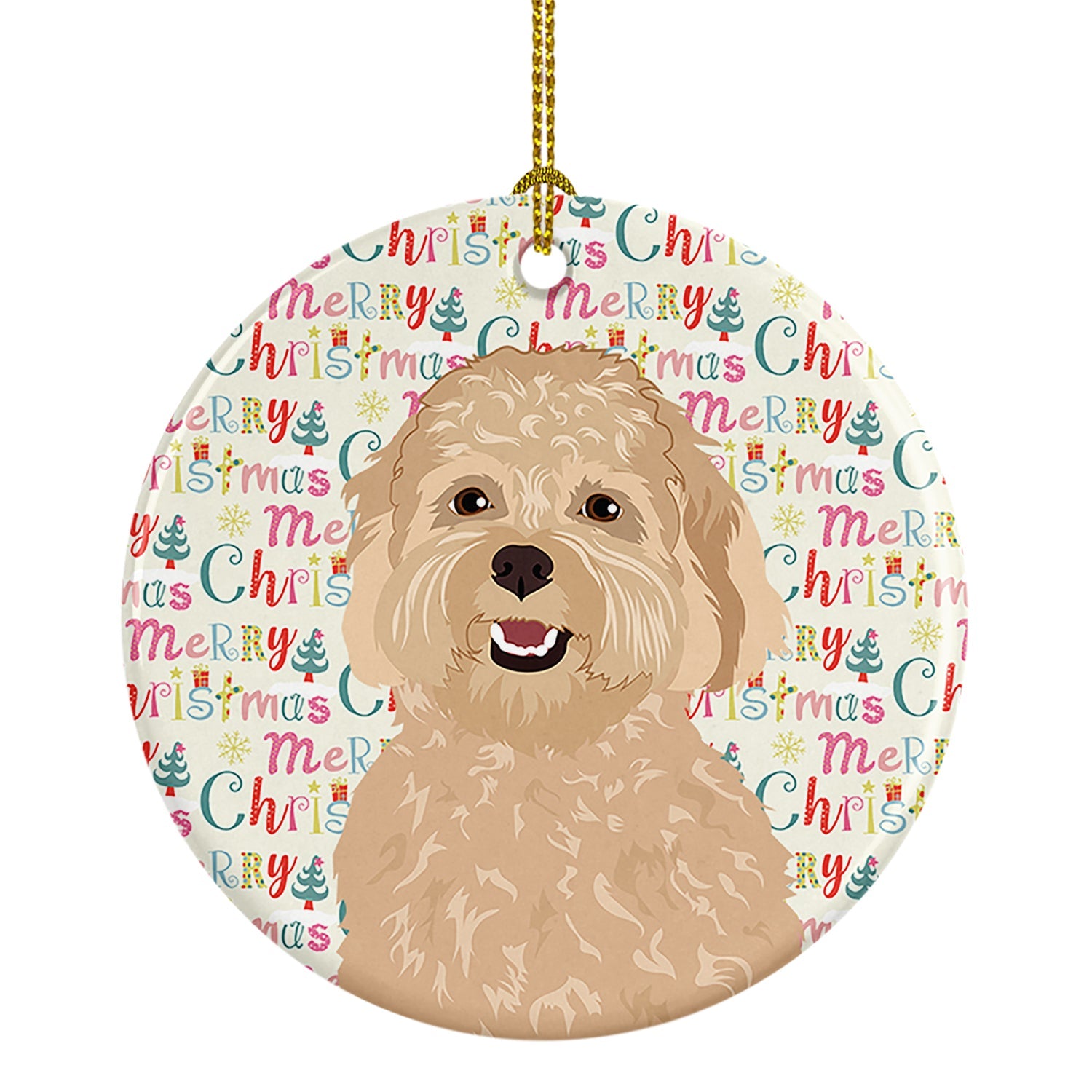 Doodle Fawn #1 Christmas Ceramic Ornament