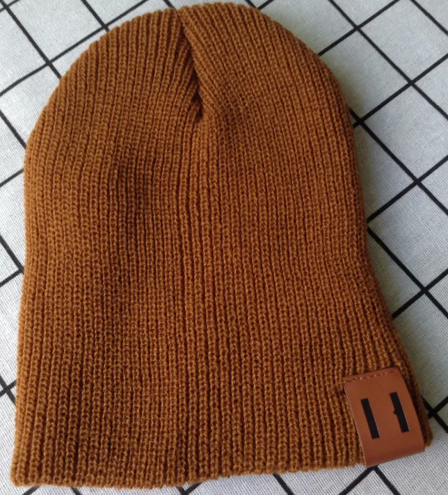Parent-child wool hat warm hat knitted hat | Embroidered Cap