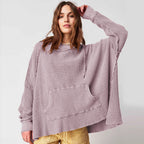 Hooded Fashion Brand Loose Sweater for Women