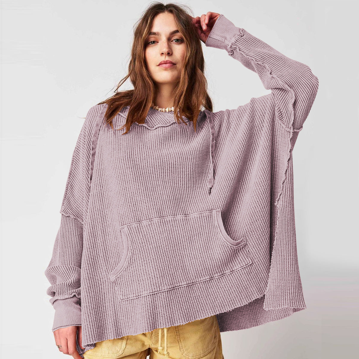 Hooded Fashion Brand Loose Sweater for Women