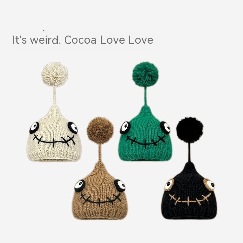 Children's Fashion Simple Wool Pullover Beanie Hat