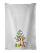 Chihuahua Silver and Tan Christmas Kitchen Towel Set of 2