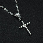 Stainless Steel Christian Cross Necklace Pendant