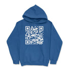 New European And American QR Code Printed Long Sleeved Hoodie | Streetwear