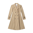 Fashionable Mid-Length Cape Coat in British Style