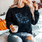 Retro Crew Neck Sports Sweater for Women