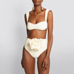 2023 Women's High-Waisted Sexy Bikini with Rose Design