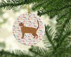 Ocicat Cat Christmas Ceramic Ornament