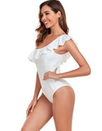 2024 Women's One-Piece Swimsuit with Ruffle Detail