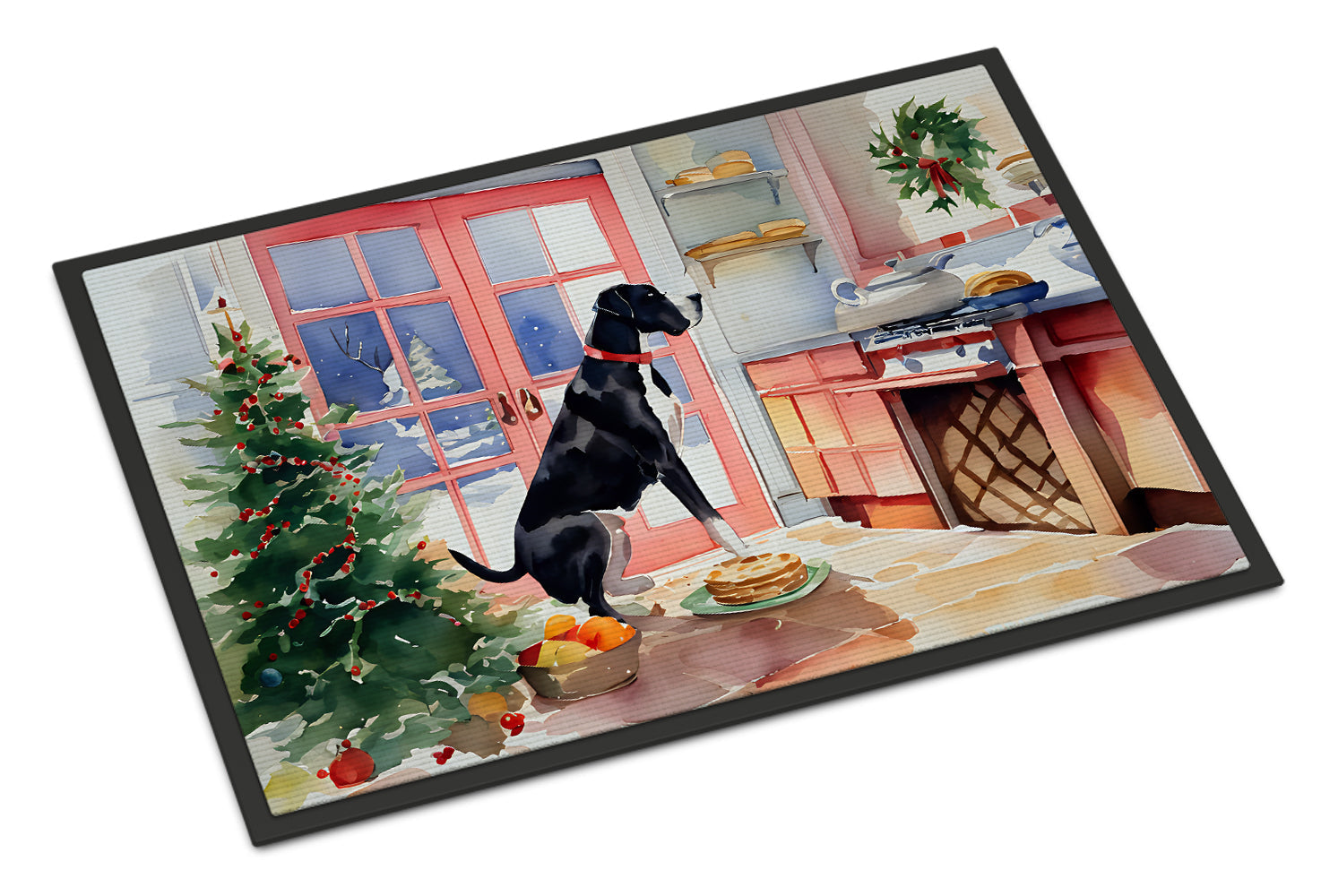 Great Dane Christmas Cookies Doormat