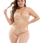 Plus Size Lace Bra Set for Women - Sexy Lingerie Set