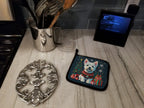 Westie Christmas Pair of Pot Holders