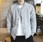 Thick Plush Cotton Coat in Chinese Style