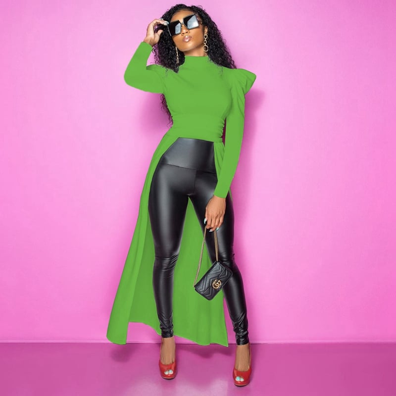 Casual Solid Color Pleated Long-Sleeved Sweater