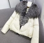Short White Duck Down Jacket