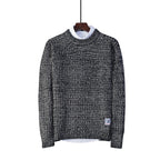 Men's Loose Fit Crew Neck Pullover Sweater | Streetwear