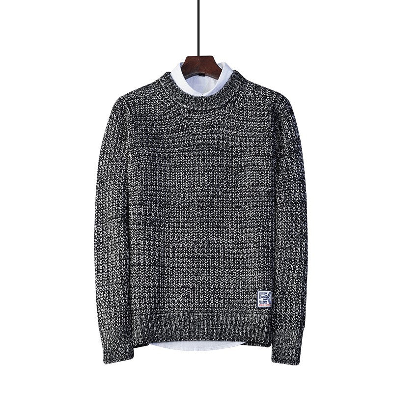 Men's Loose Fit Crew Neck Pullover Sweater | Streetwear