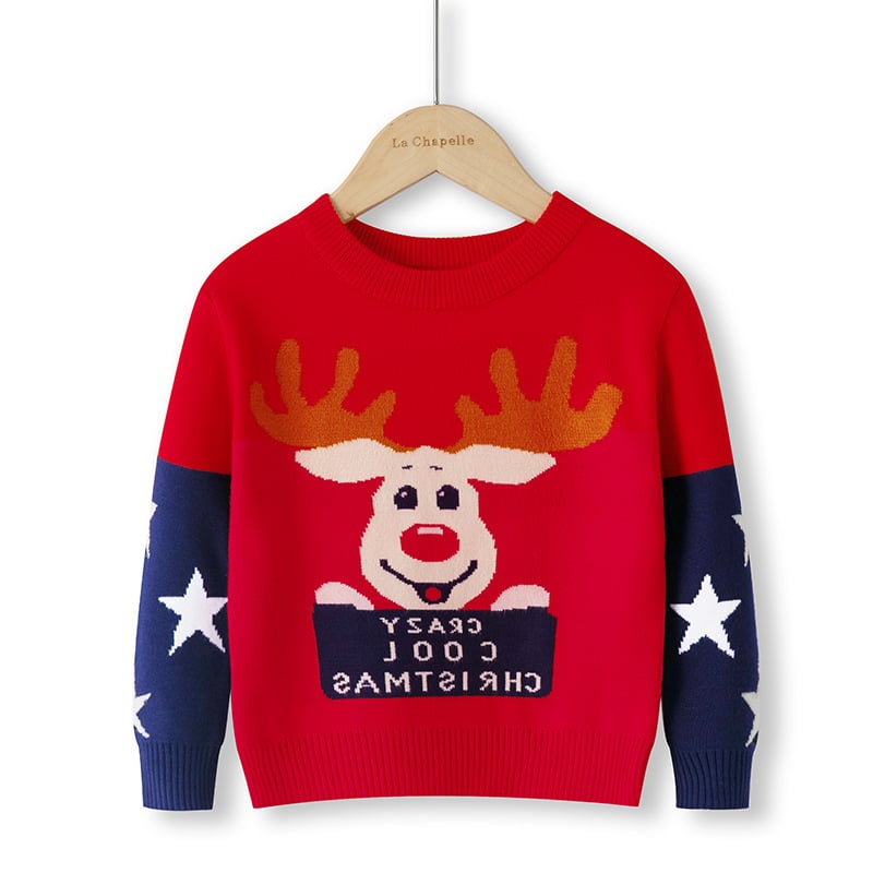 Cartoon Christmas Red Snowman Pullover Sweater | Streetwear
