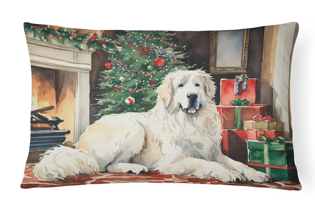 Great Pyrenees Cozy Christmas Throw Pillow