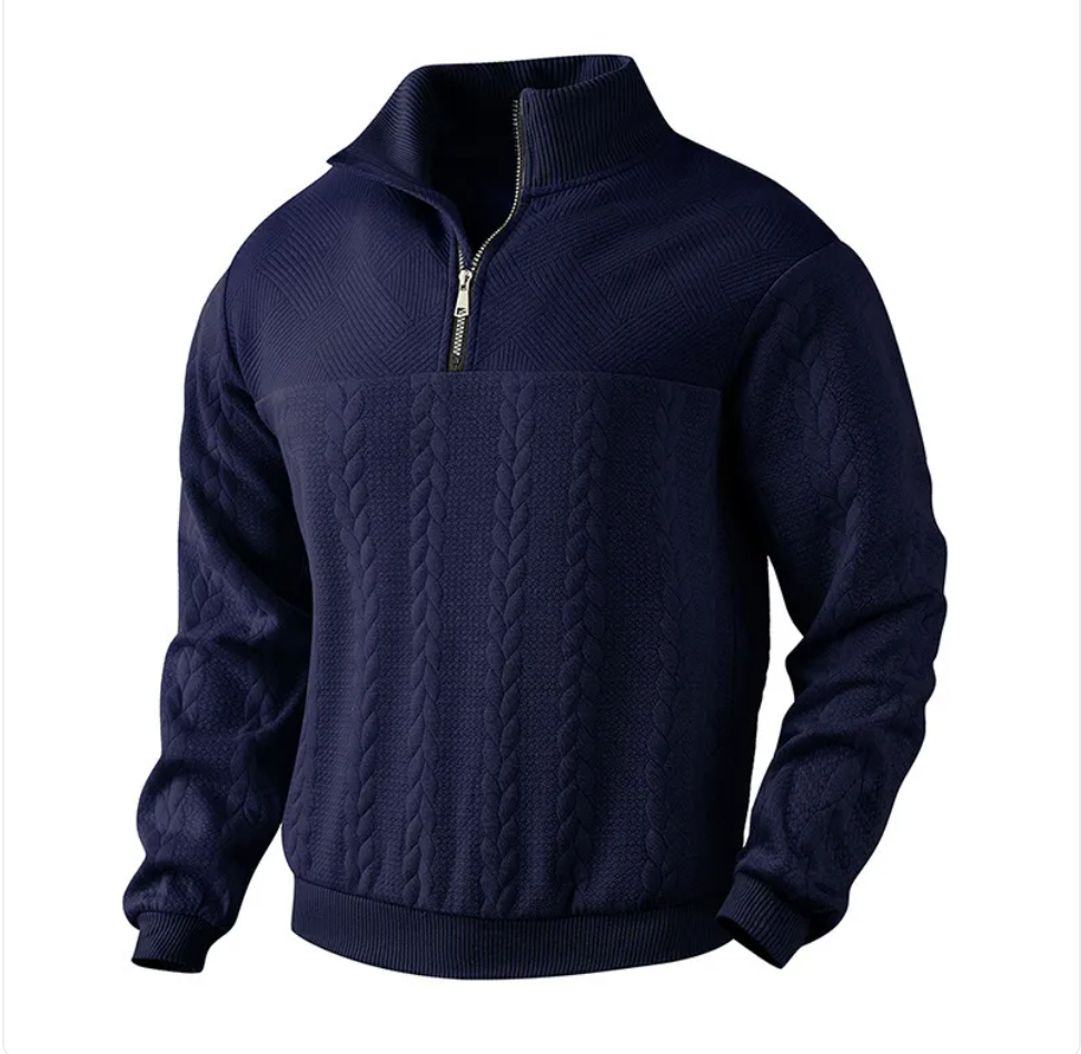 Men's Jacquard Long-Sleeve Sweater