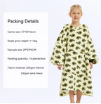 CozyHood™ Flannel Hooded Lazy Blanket – Plus-Size Cashmere Hoodie for Children | Streetwear