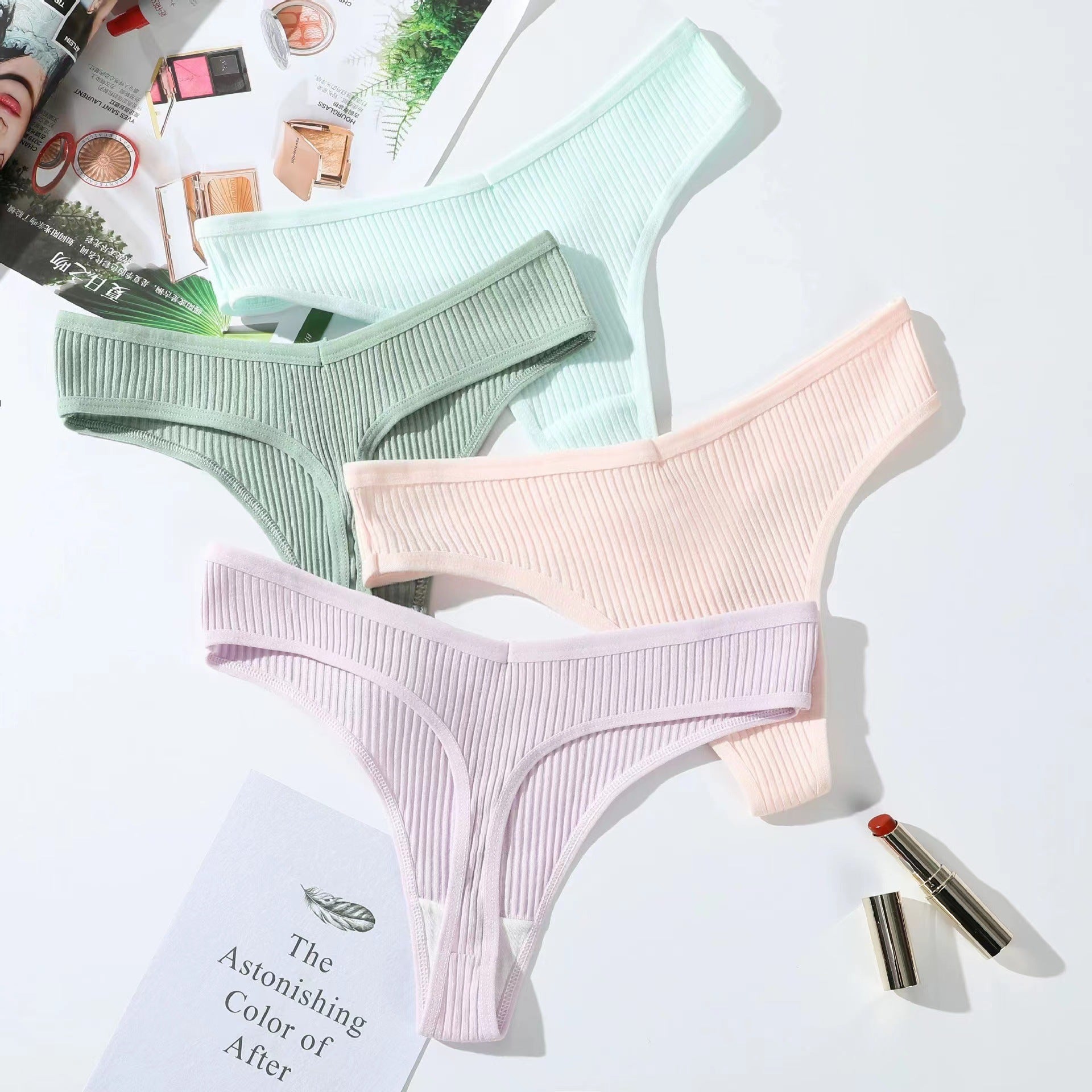 Cotton Sexy Women's T-Back Thong Underwear