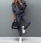 Women's Hooded Sweatshirt & Jogger Set | Stylish Sports Suit for Active Lifestyles