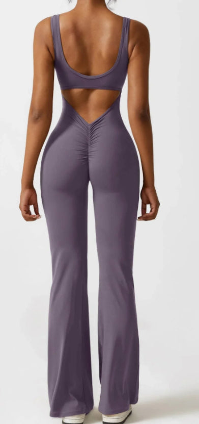 Seamless Hollow Yoga Bodysuit