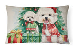 Bichon Frise Christmas Throw Pillow