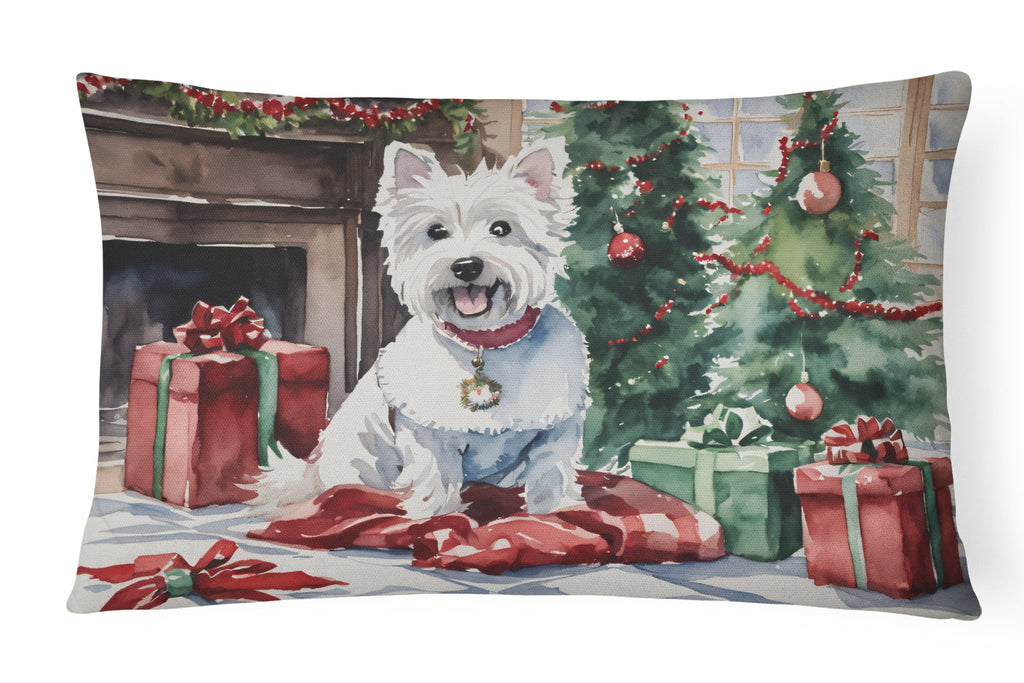 Westie Christmas Throw Pillow