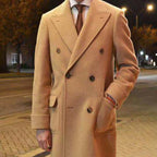 European American Men's British Mid-Length Coat