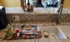 Cookies with Santa Claus Dish Drying Mat