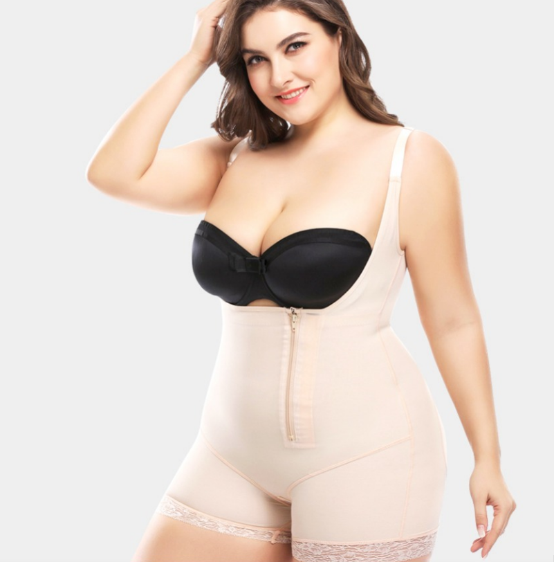 Plus Size Butt Lifter Bodysuit for Shaping and Support