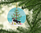 La Perm Cat Christmas Ceramic Ornament