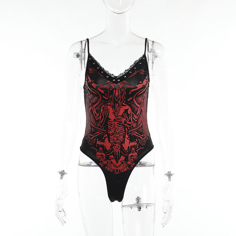 New Women's Suspender Bodysuit - European and American Style