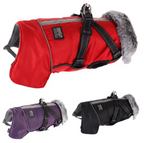Pet Warm Fur Collar Cotton-padded Jacket