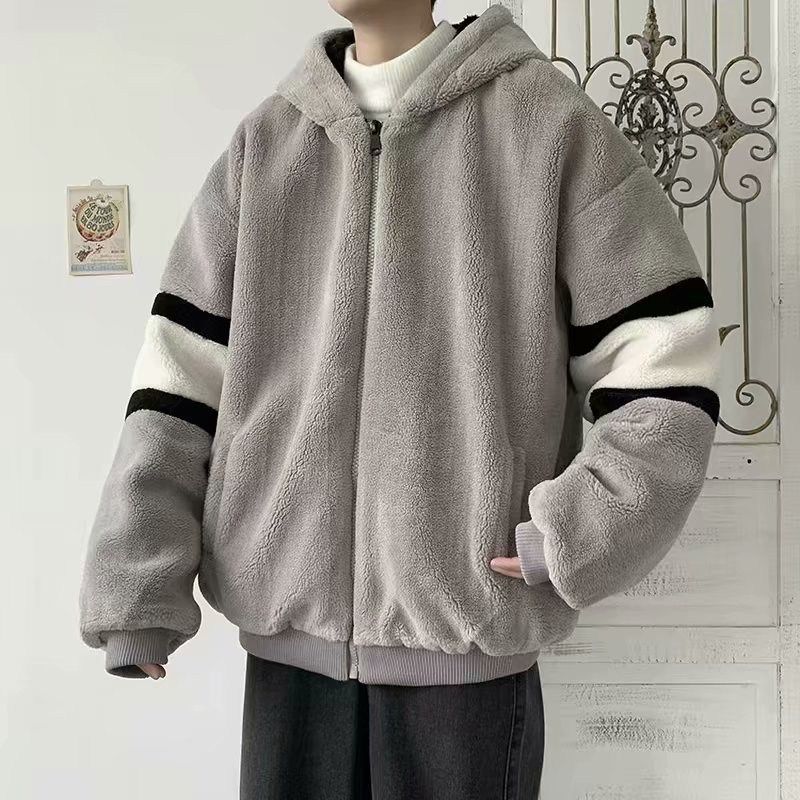 2021 Men’s Thick Lamb Wool Zipper Pullover Coat | Streetwear