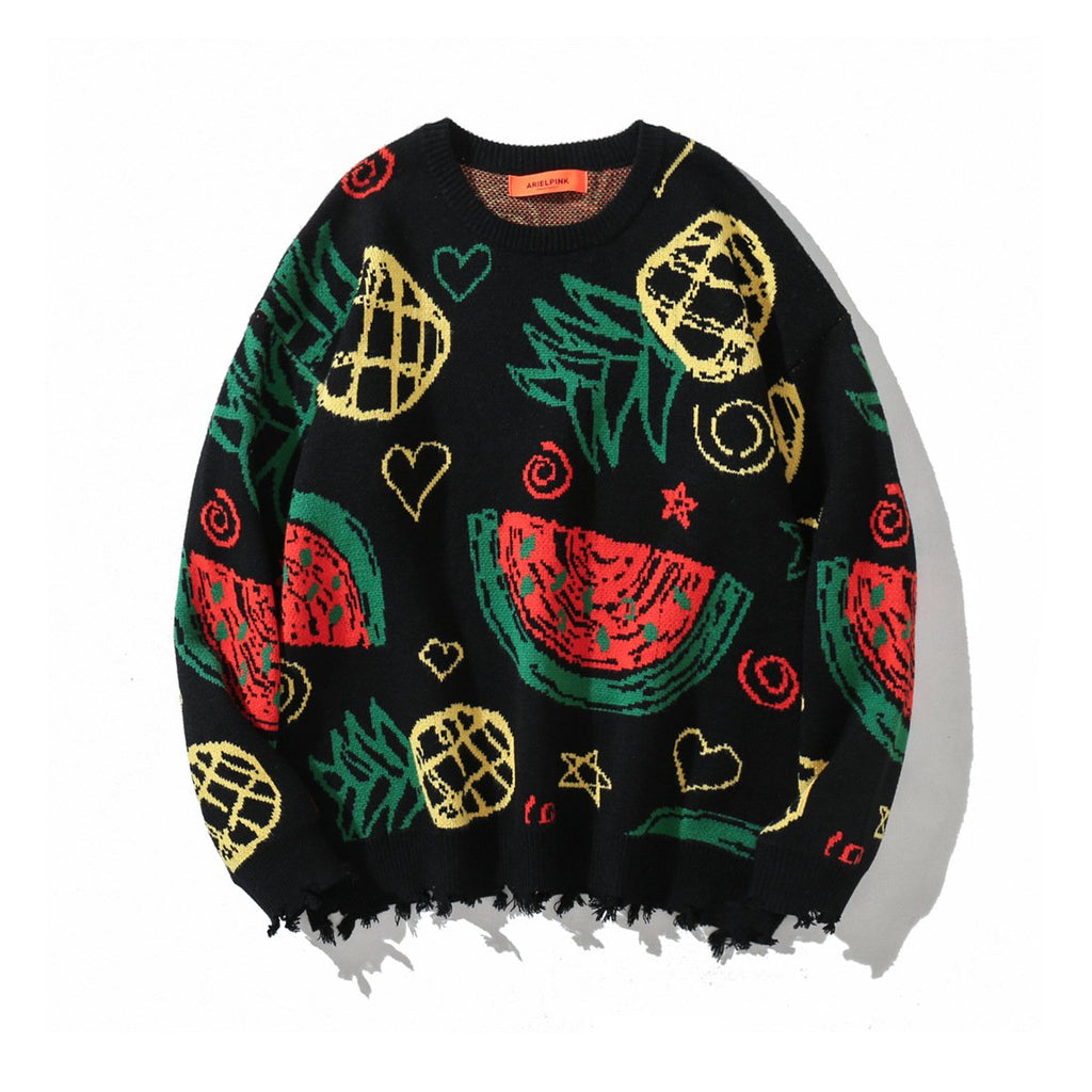 Loose Fit Women's Knit Sweater in Casual Style