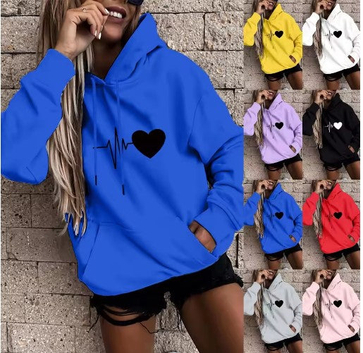 Women's Plus Velvet Hoodie | Streetwear